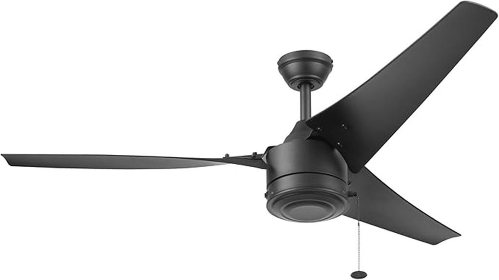 matte black ceiling fan