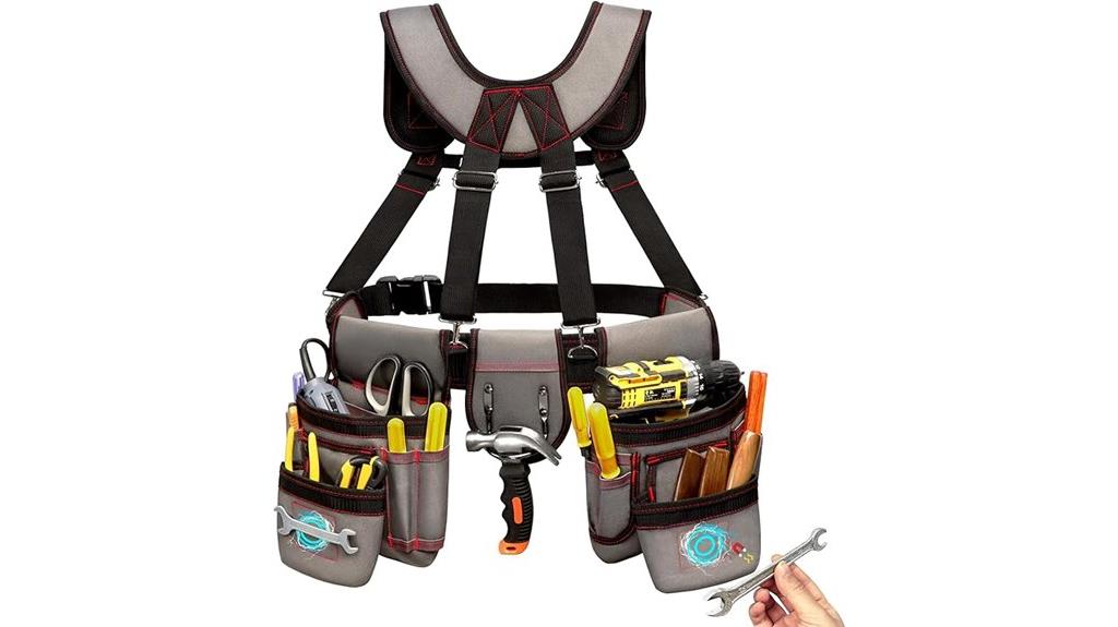 men s tool belt with suspenders