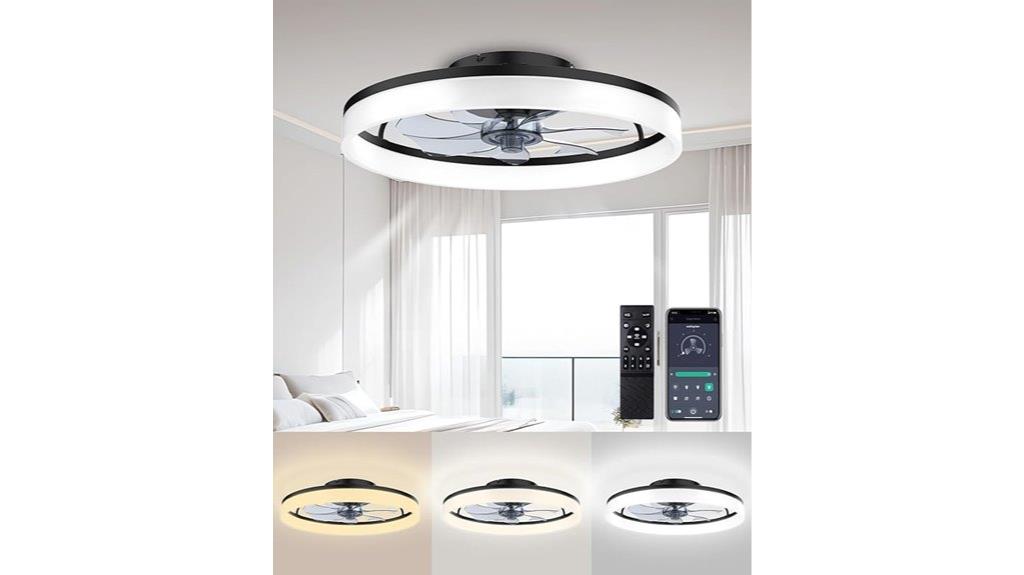 modern black ceiling fan