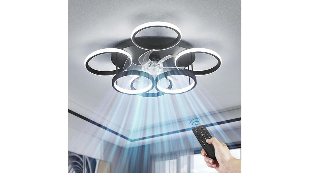 modern low profile smart ceiling fan