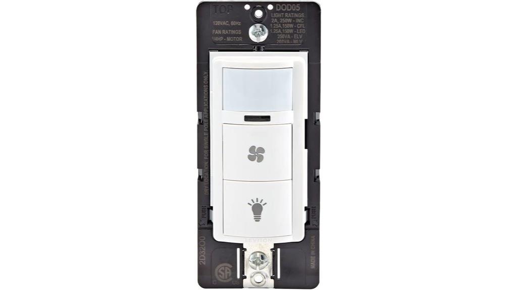 occupancy fan switch sensor