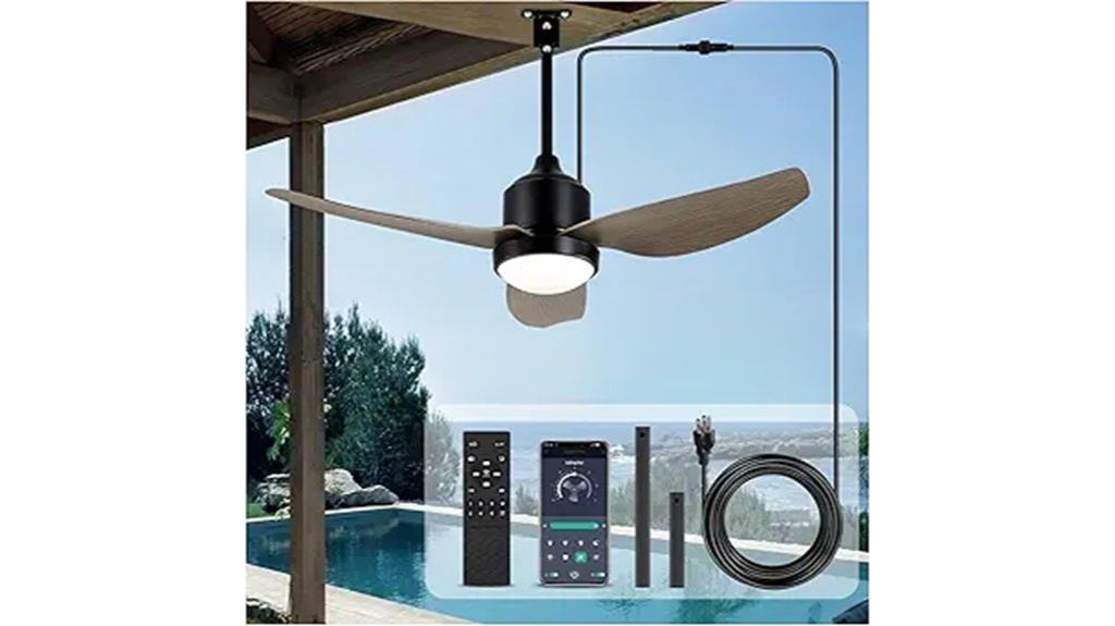 outdoor ceiling fan light