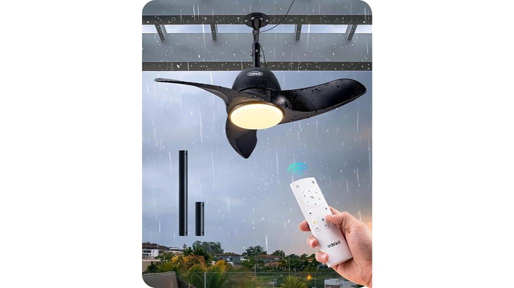 outdoor ceiling fan with light