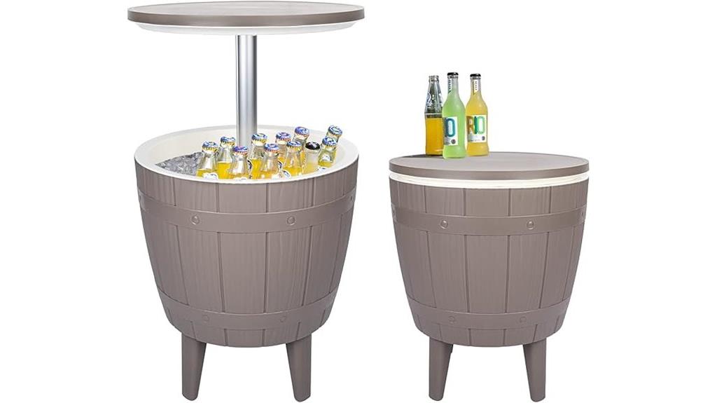 outdoor cooler party table
