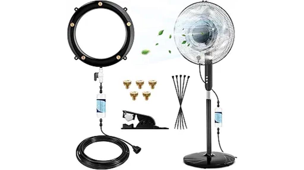 outdoor cooling misting system