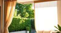 outdoor curtains with fans