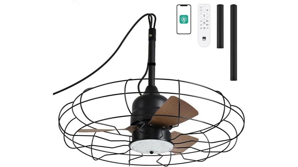 outdoor fan with light
