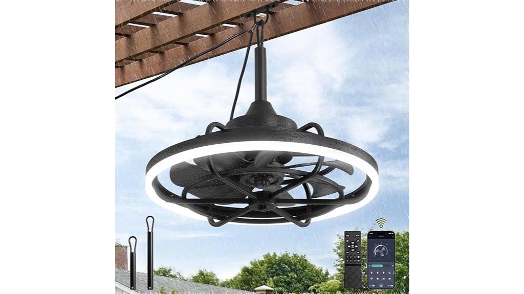 outdoor fan with lighting