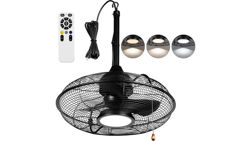 outdoor fan with lights