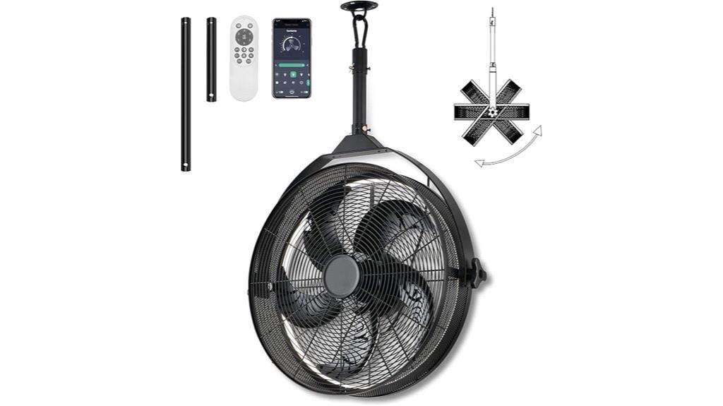 outdoor fan with remote
