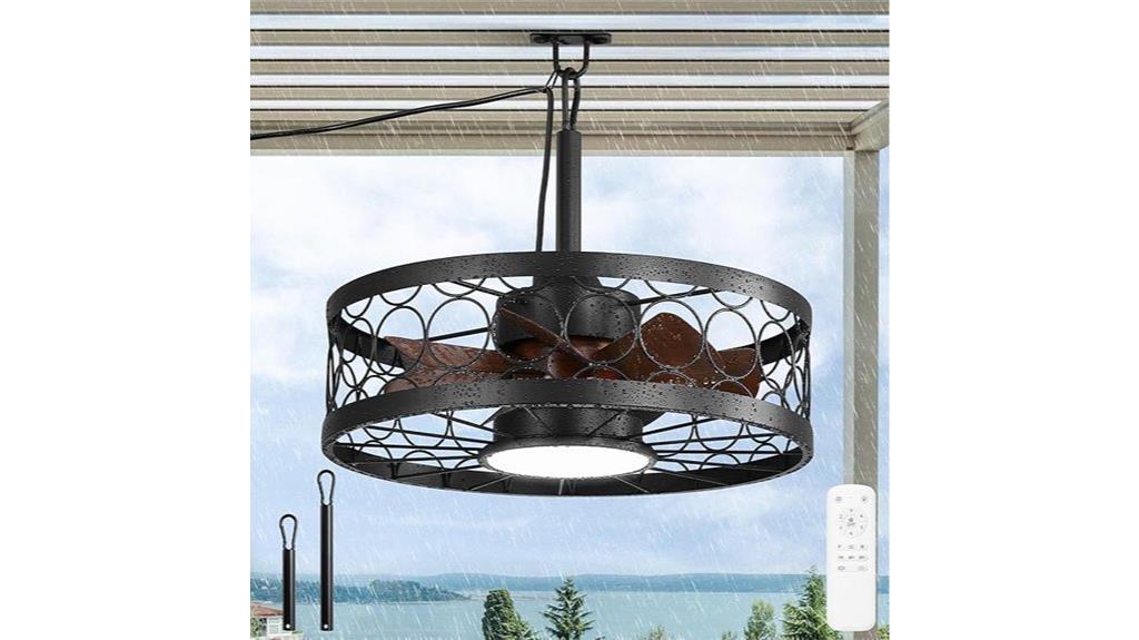 outdoor fan with remote