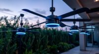 outdoor fans with led lighting