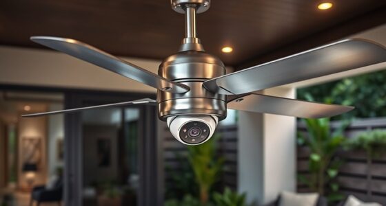 outdoor fans with security cameras