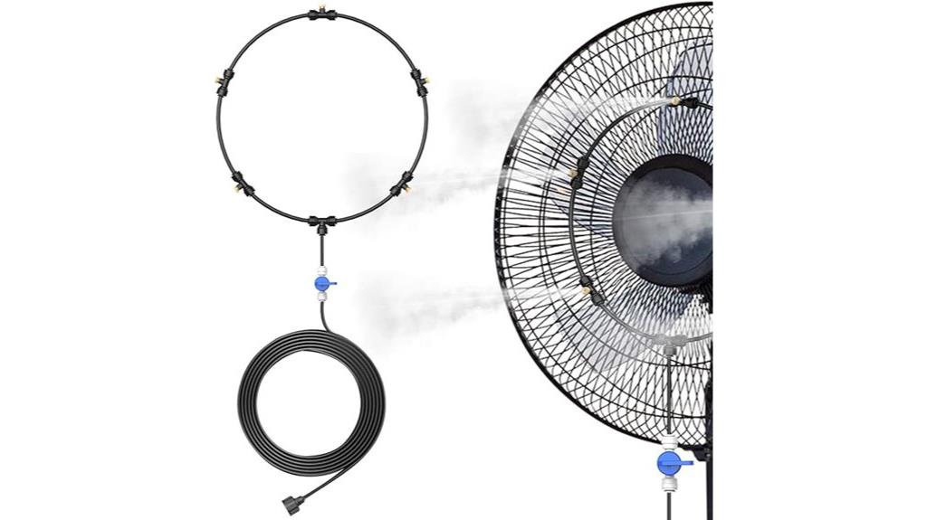 outdoor misting fan kit