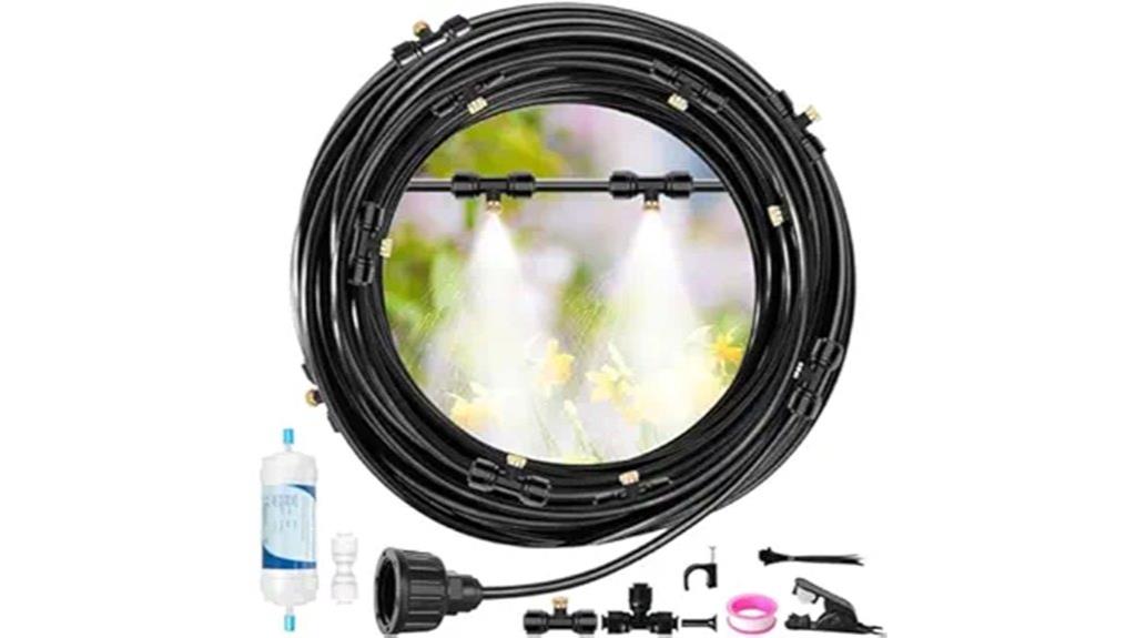 outdoor misting with filter