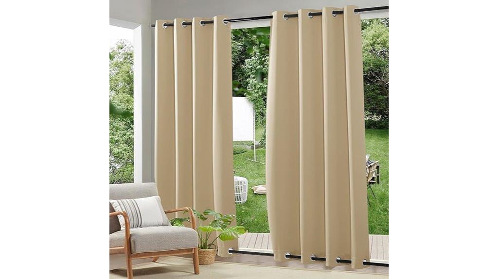 outdoor patio curtain dimensions