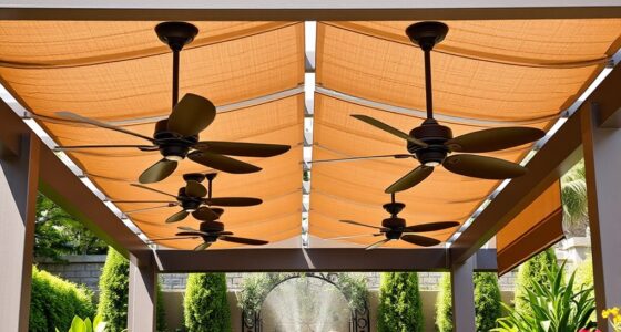 outdoor pergola fan selection