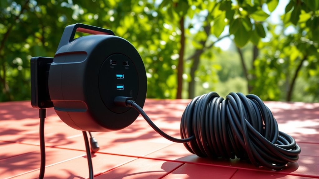 outdoor power cord reels