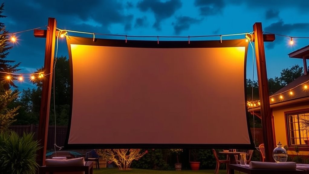 outdoor projector screen considerations