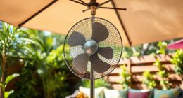 outdoor umbrella clip fans