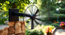 outdoor wall fans with misting