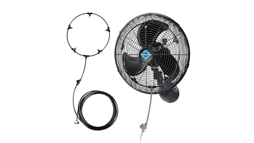 outdoor wall mounted fan