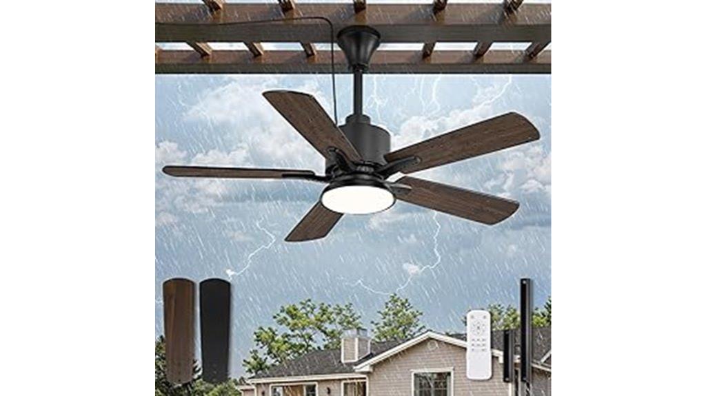outdoor waterproof patio fan