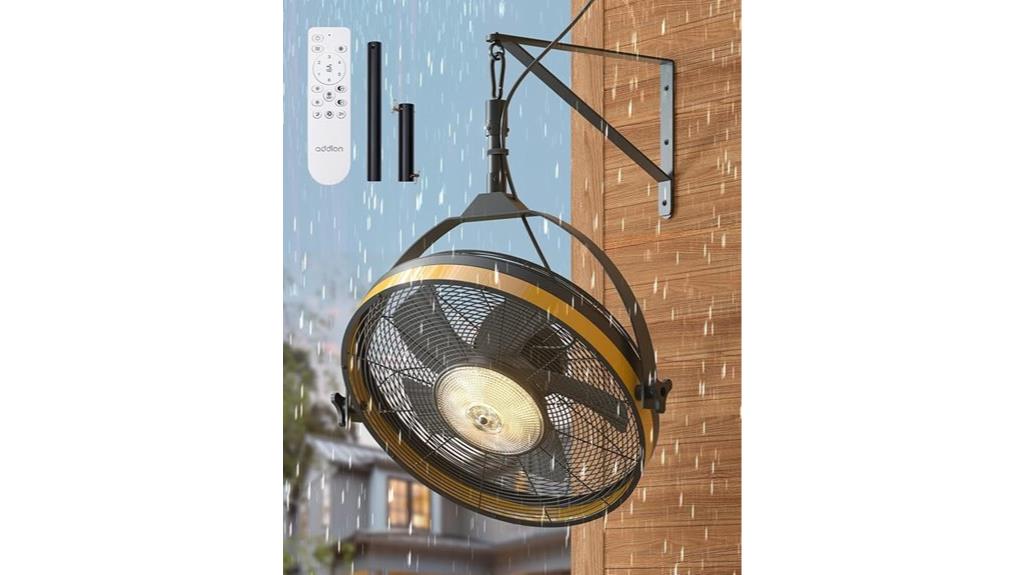 outdoor waterproof wall fan