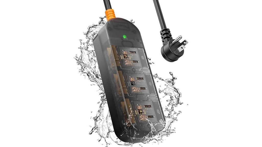 outdoor weatherproof surge protector