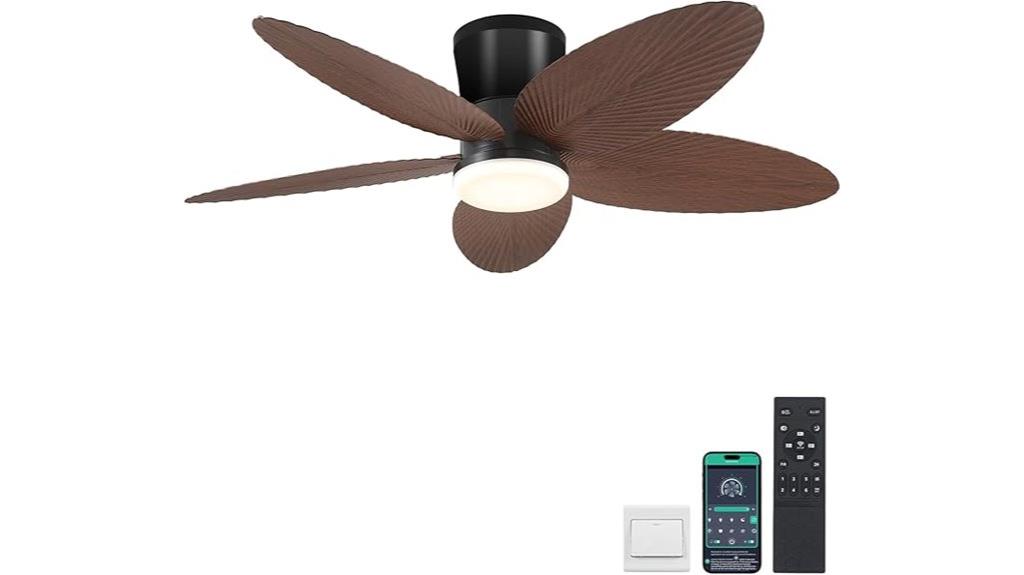 palm leaf fan with lights
