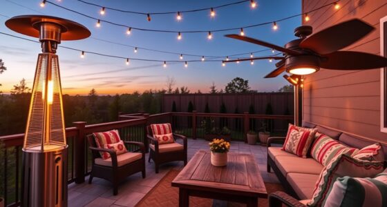 patio heater fan combo