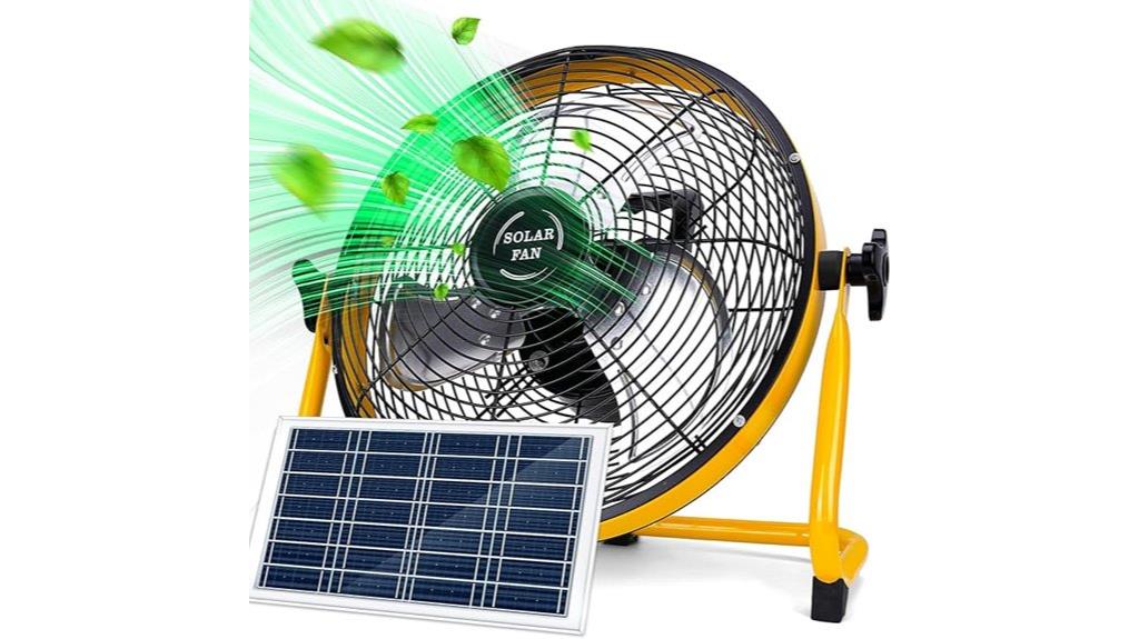portable 12v solar fan