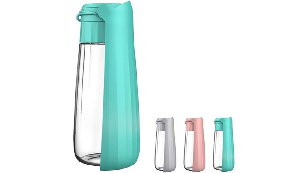 portable 19 oz dog water bottle