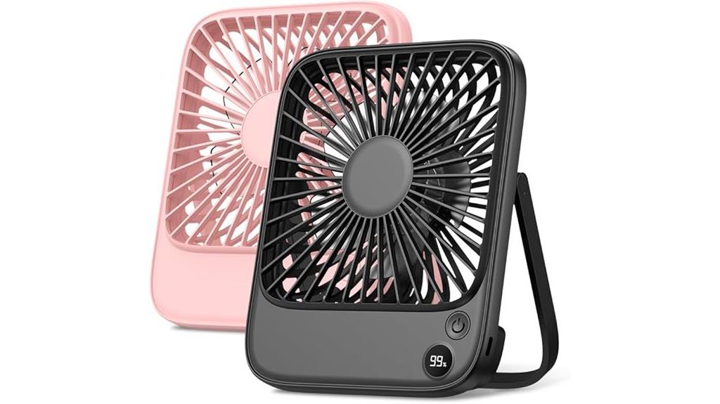 portable 5000mah desk fan