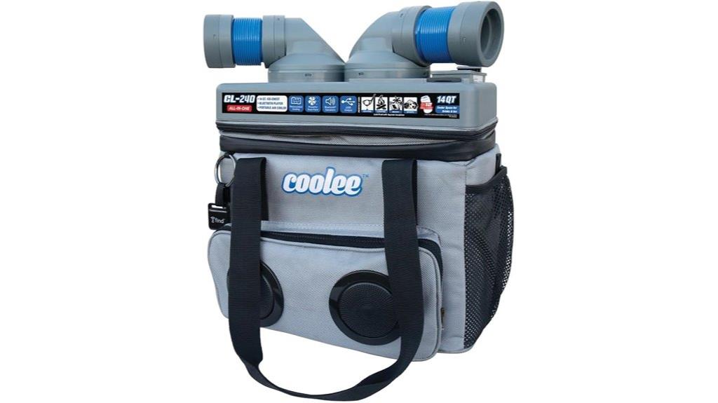 portable air cooler with speakers
