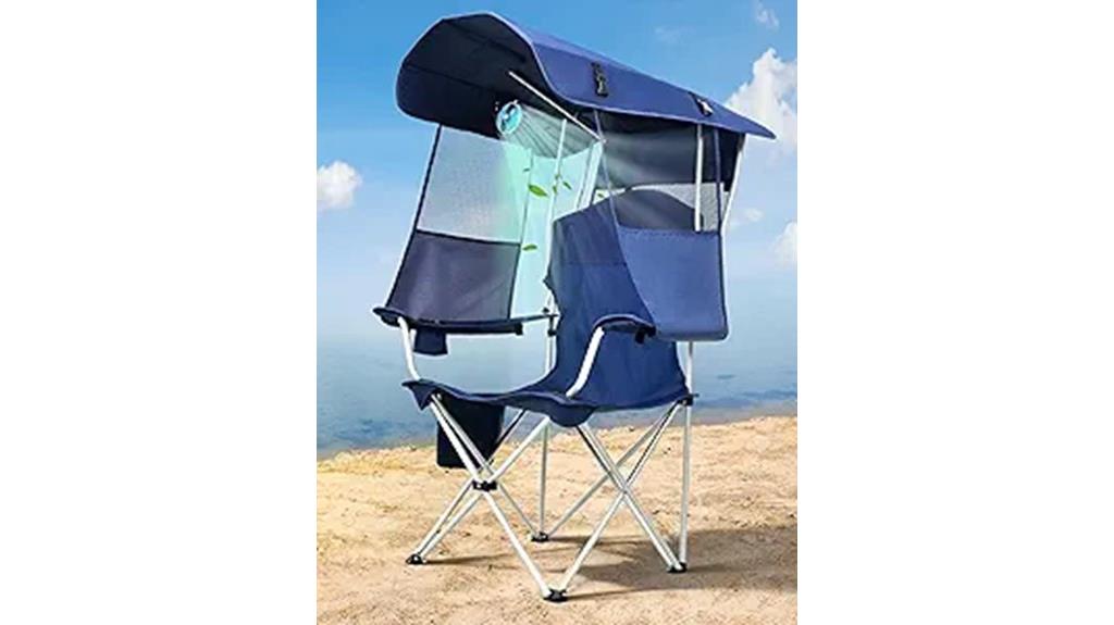 portable beach chair with fan