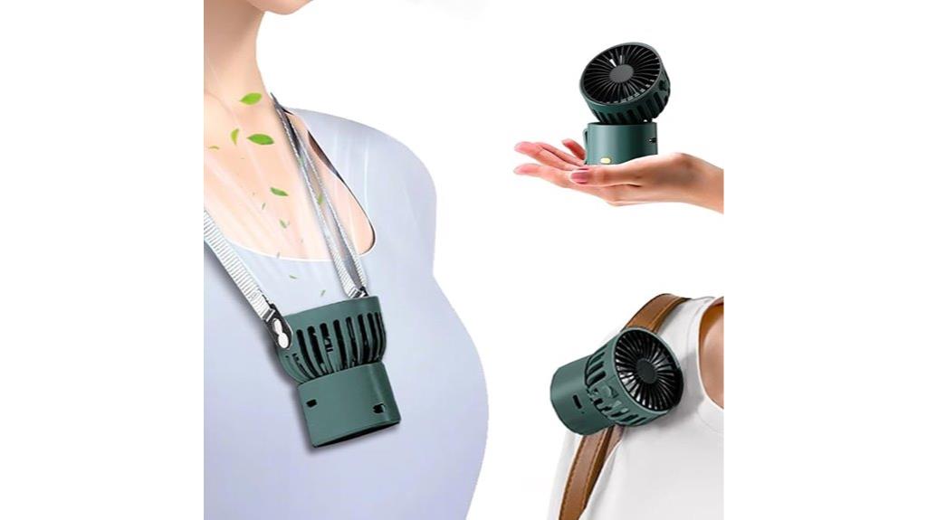 portable clip on neck fan