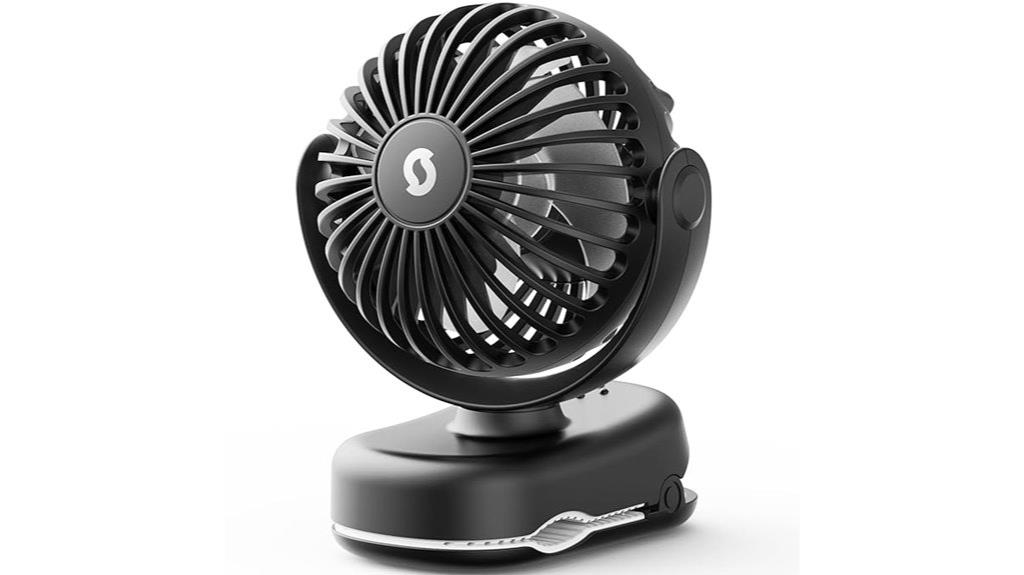 portable clip on stroller fan