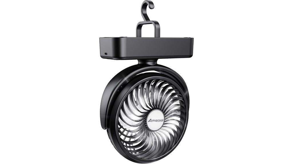 portable fan and lantern