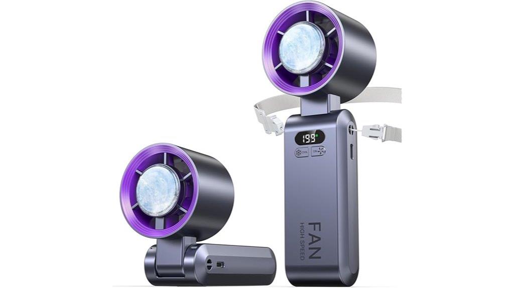 portable fan with ice