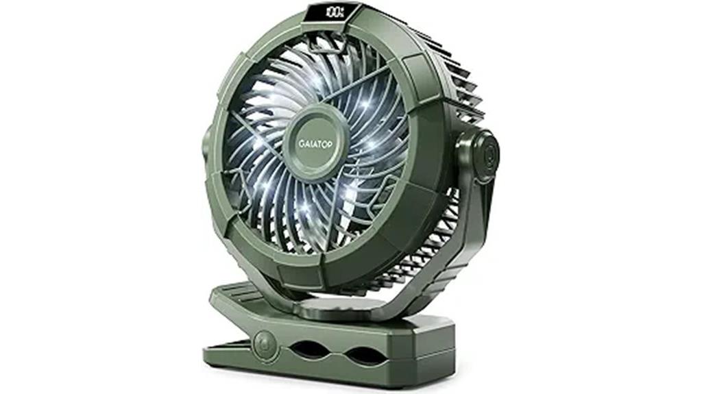 portable fan with lantern