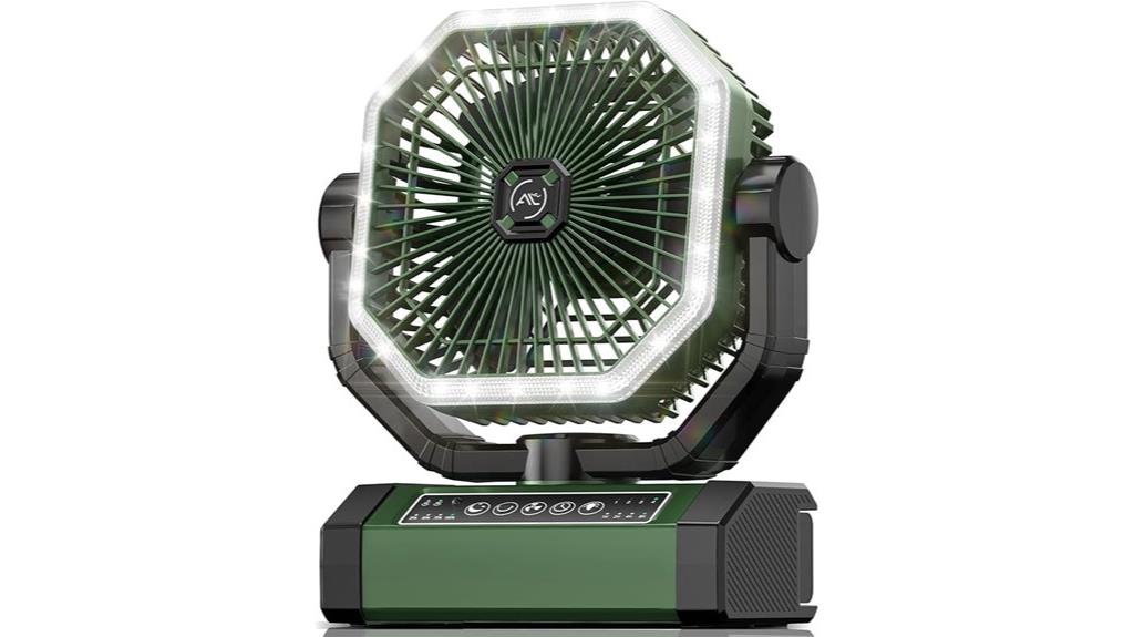 portable fan with large battery