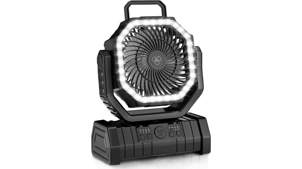 portable fan with led