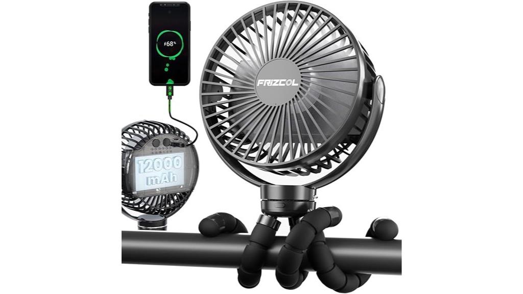portable fan with power bank