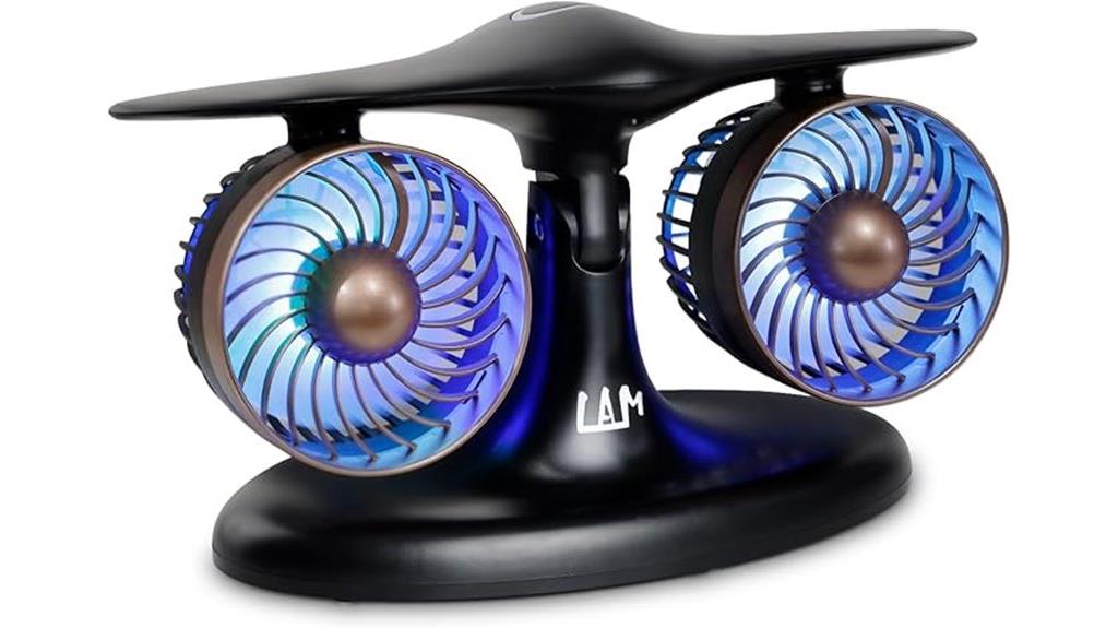 portable fan with rechargeable battery
