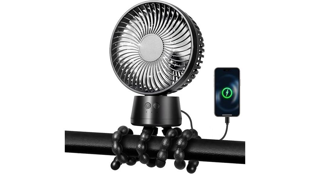 portable fan with rechargeable battery