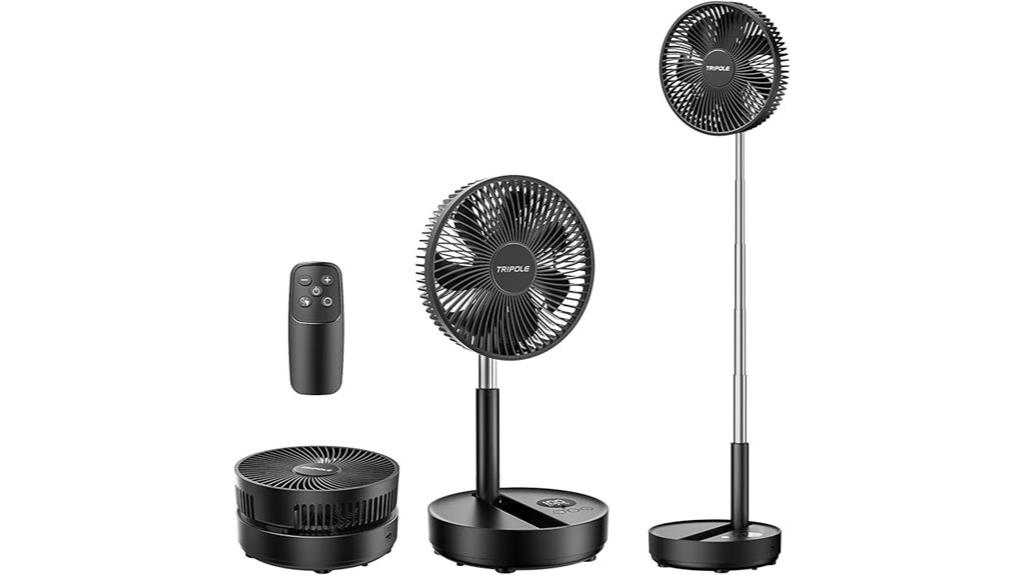 portable fan with rechargeable battery