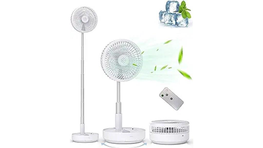 portable fan with remote