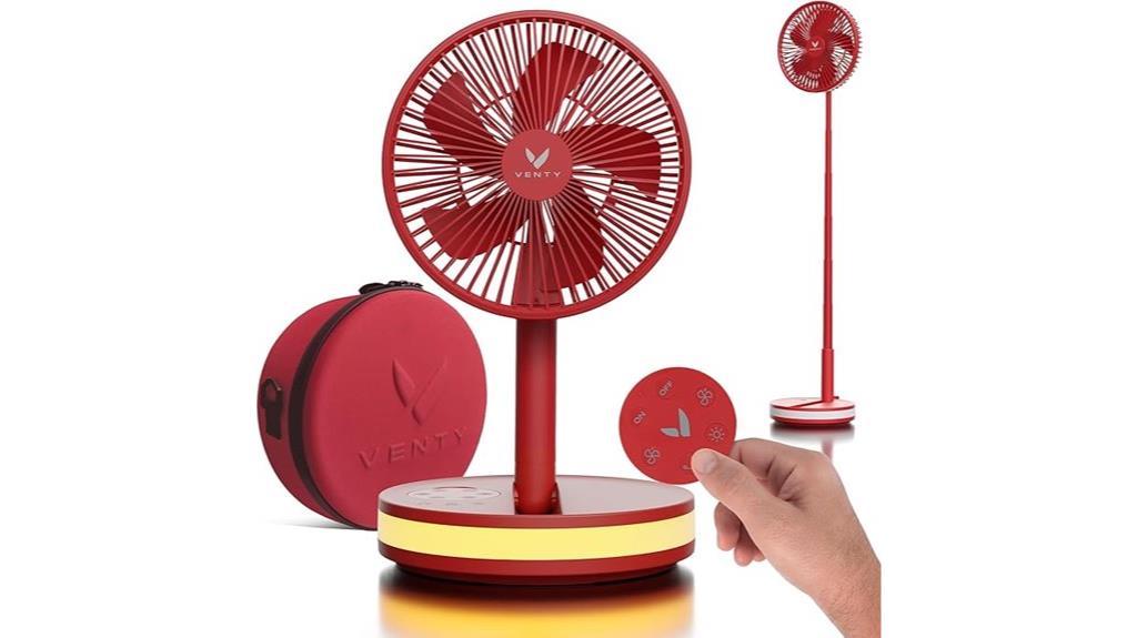 portable fan with remote