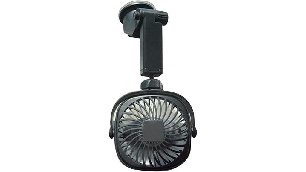 portable fan with suction